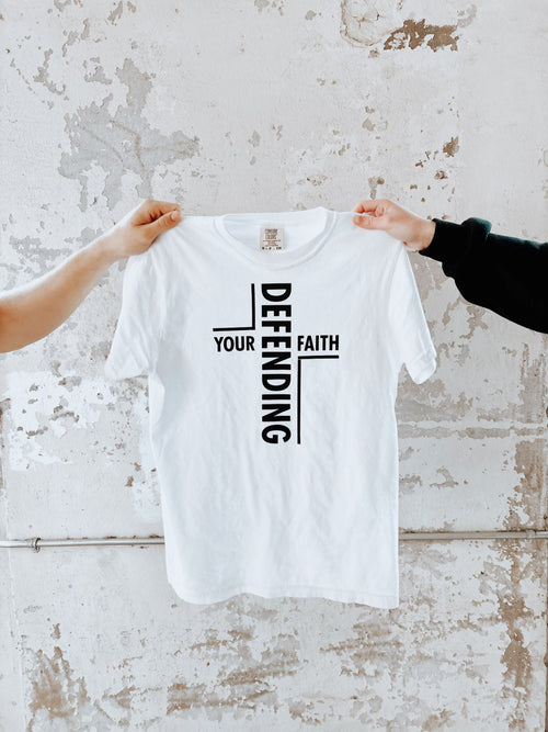 Defending Your Faith White Tee