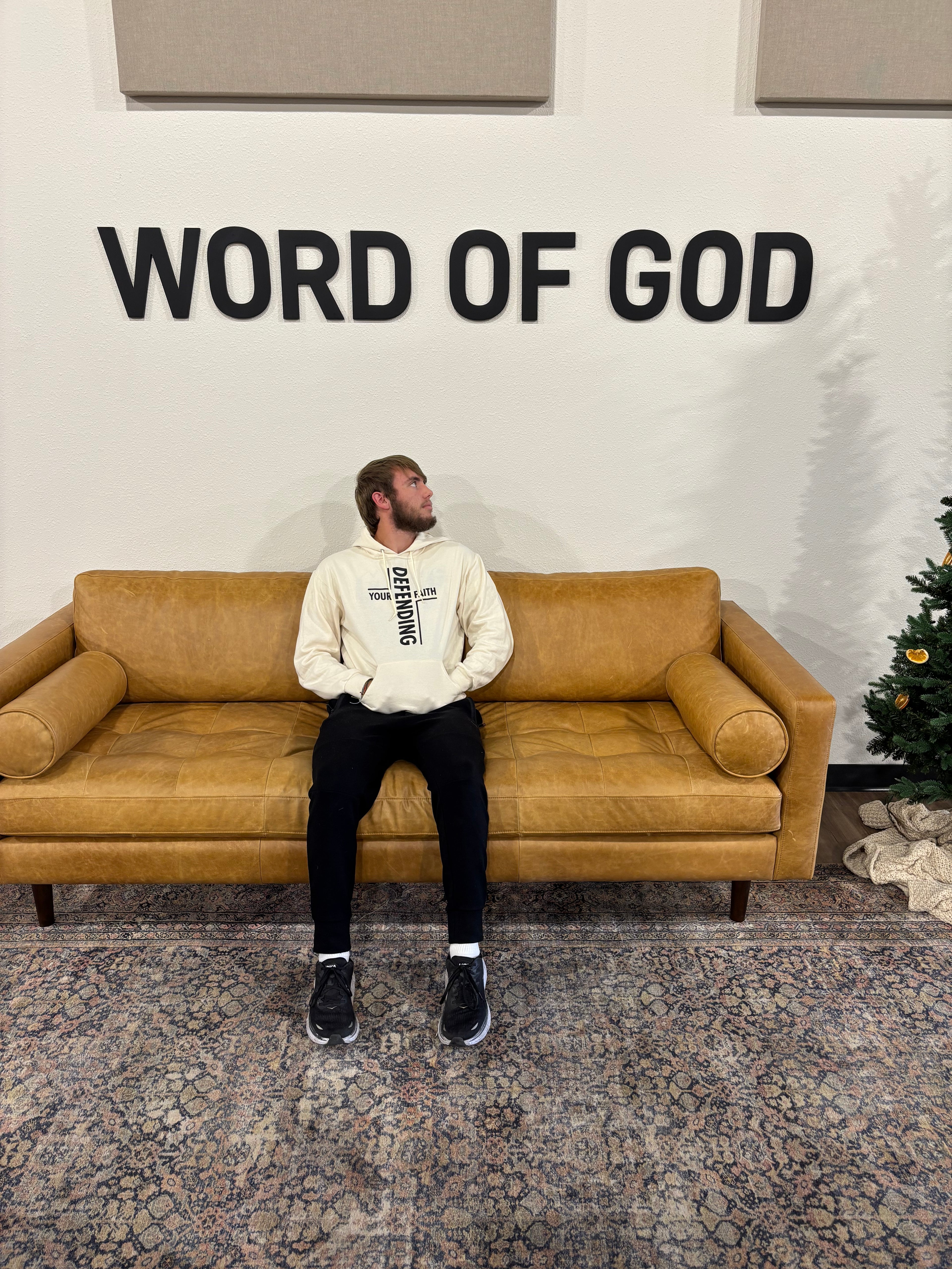 Cream Acts 1:8 Hoodie