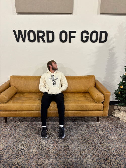 Cream Acts 1:8 Hoodie