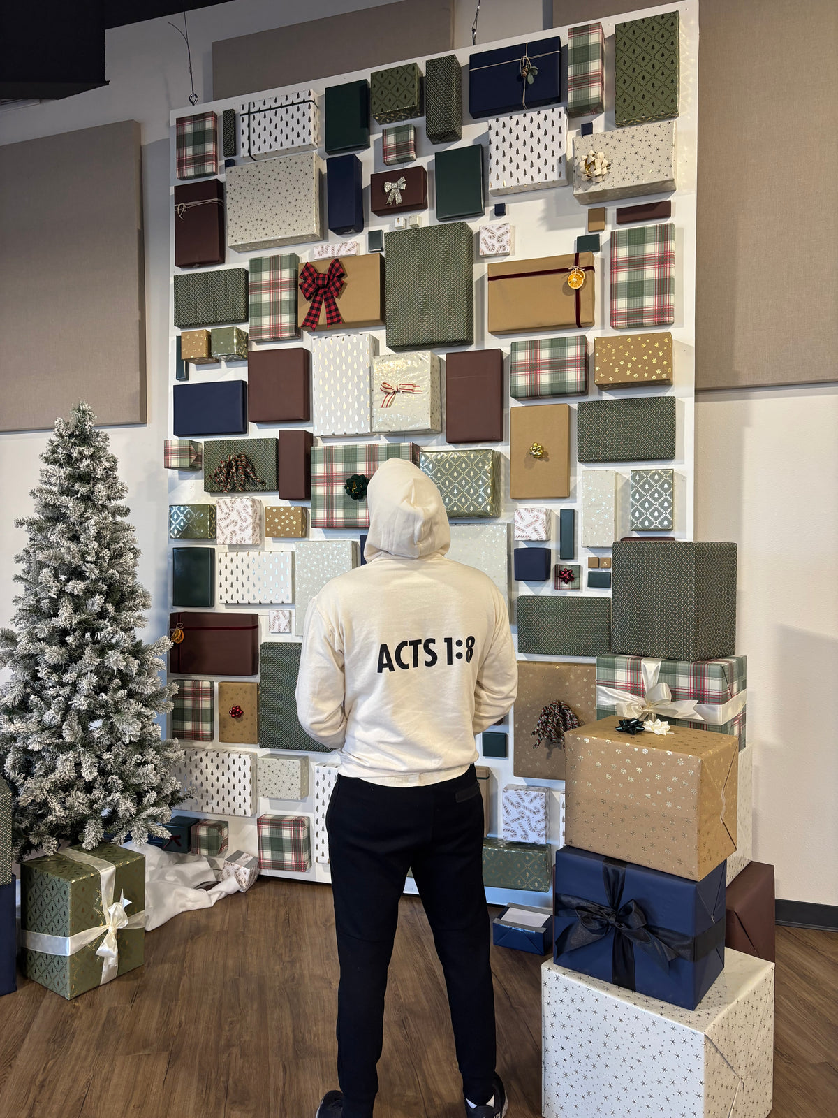 Cream Acts 1:8 Hoodie